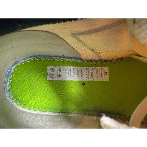Rothy’s Size 9 The RS01 Sneaker‎ in Bone White Men’s Lace Up Sneakers #S143-15